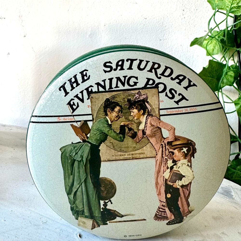 VTG Saturday Evening Post Collector's Series II Tin Container